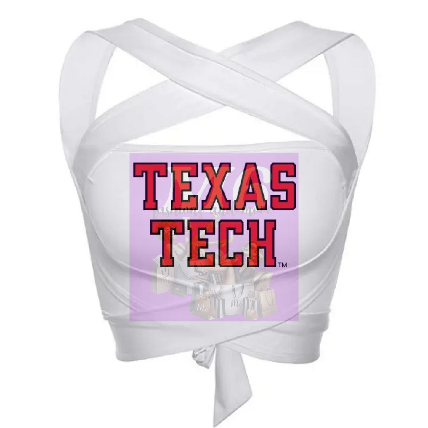 Texas Tech White Multi Way Bandeau