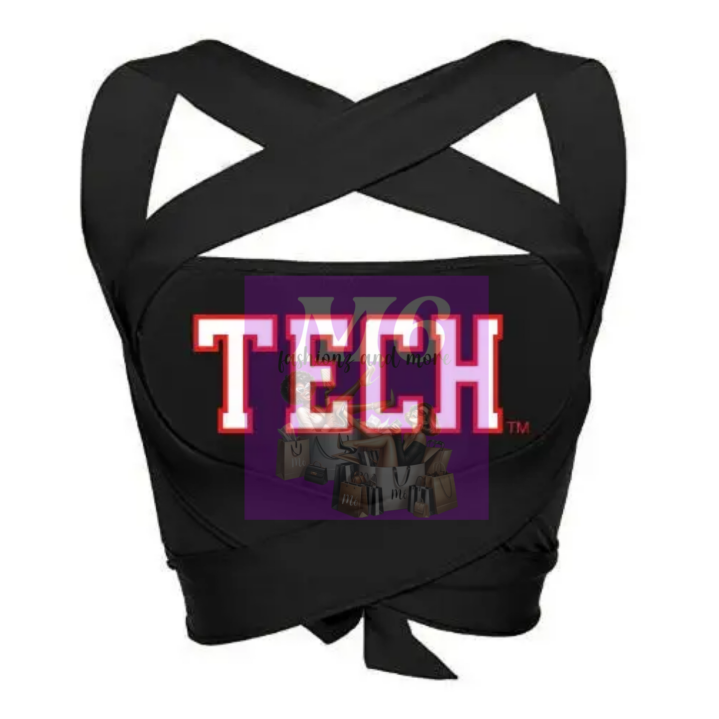 Texas Tech Black Multi Way Bandeau